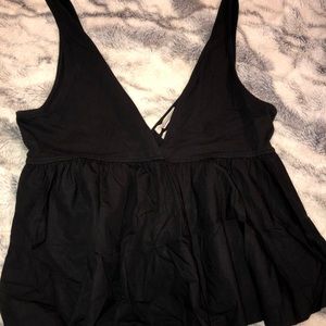 Urban outfitters black low cut top